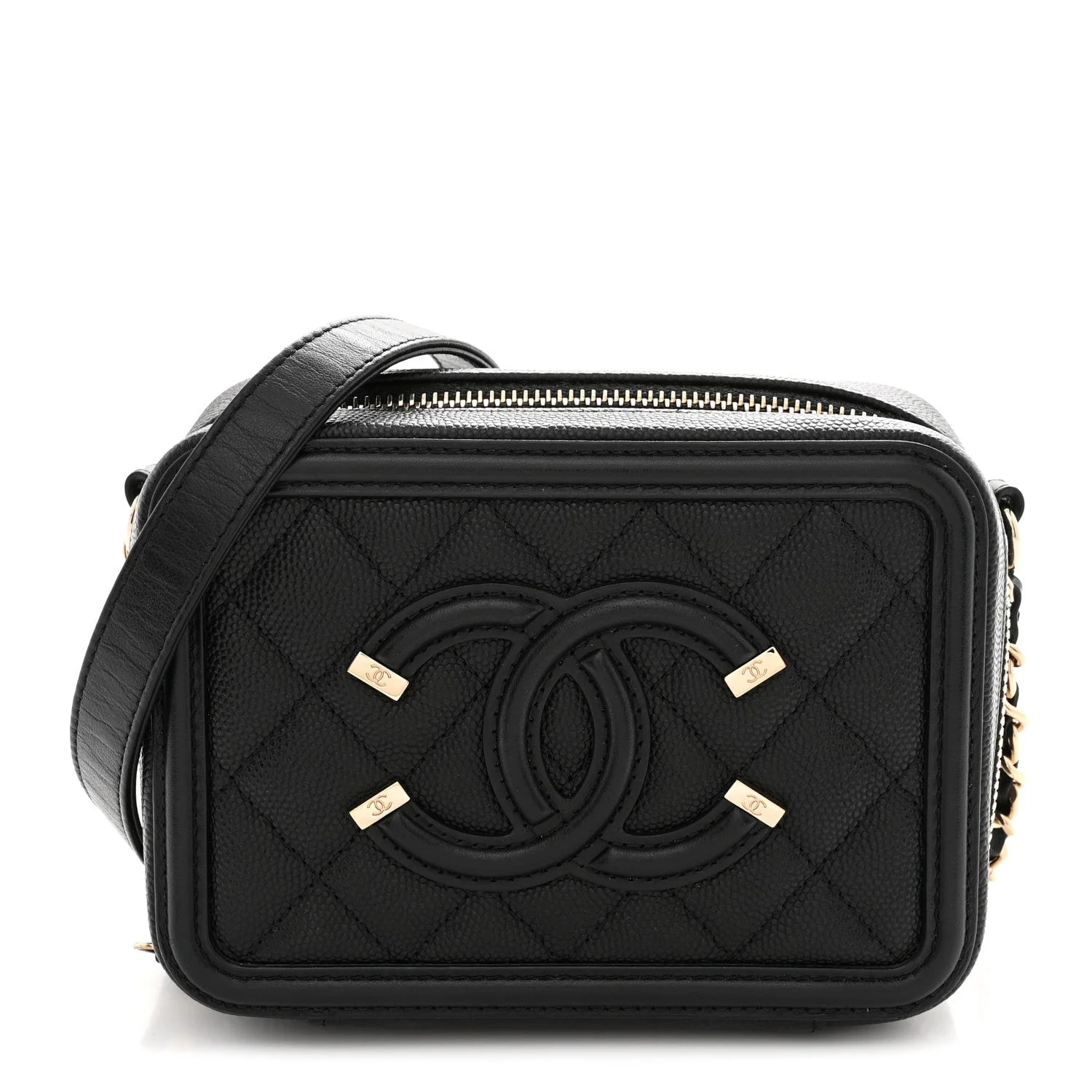 Chanel — CC Filigree Vanity With Chain — Handbag — resale
