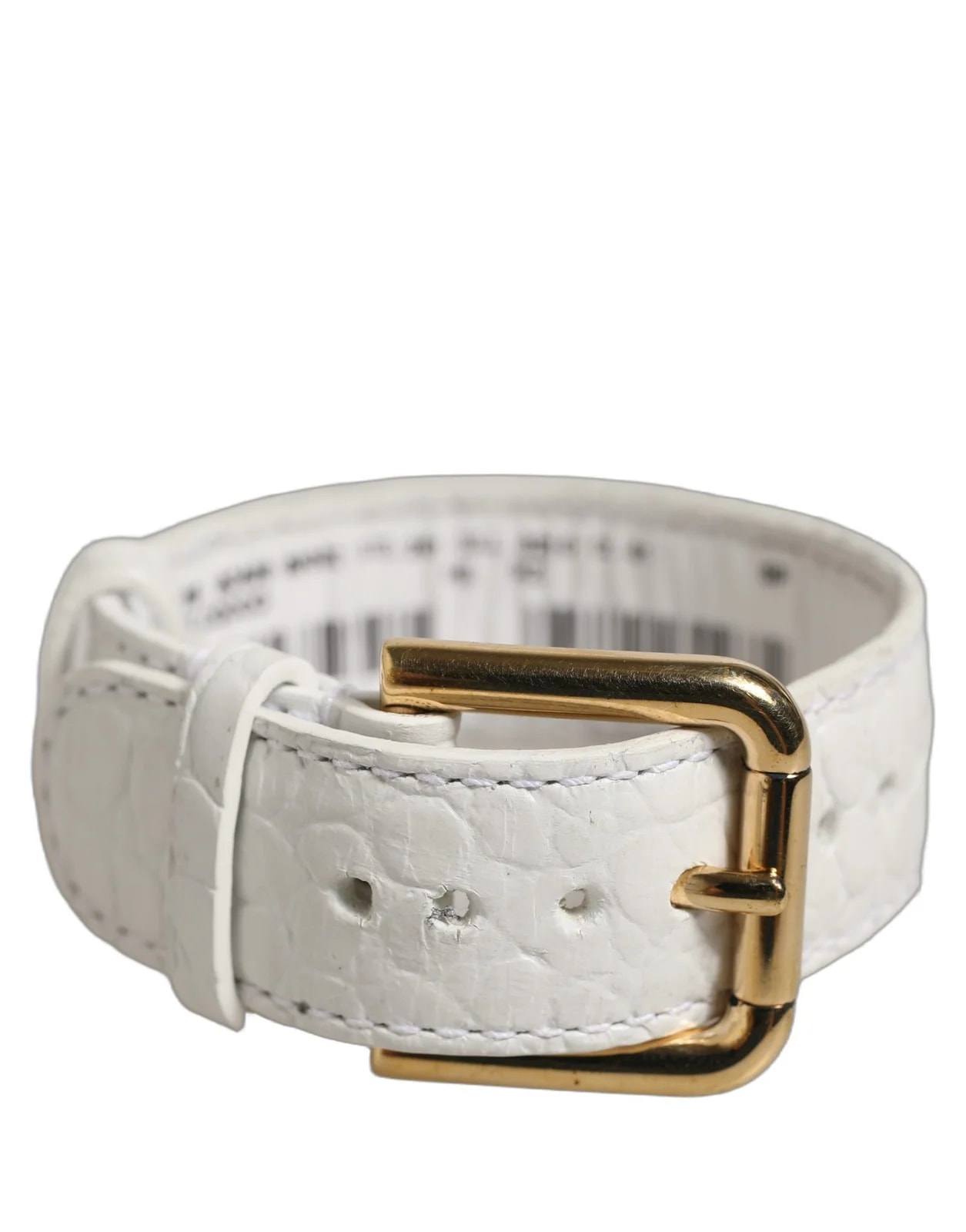 Dolce & Gabbana — Dolce & Gabbana Texture Buckle Belt Strap Bracelet — Accessory — resale
