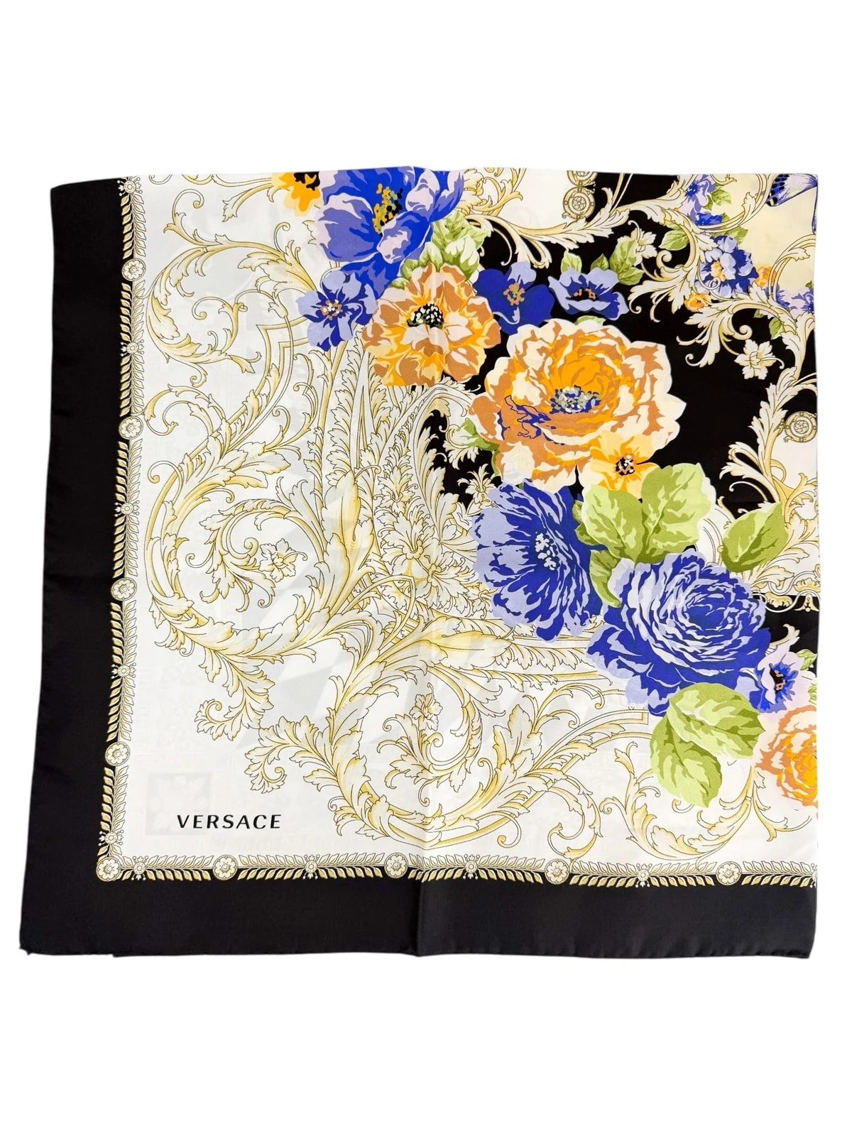 Versace — Versace Baroque Butterfly Motif Scarf — Accessory — resale