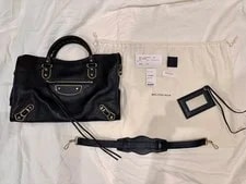 Balenciaga — Balenciaga Metallic Edge City Medium Light Hardware — Handbag — resale