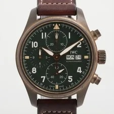 IWC — IWC Pilot's Chronograph Spitfire IW387902 Green Dial Bronze #W2181 — Watch — resale