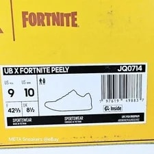 Adidas Fortnite US 9 Peely Nana Retro Ultraboost 2