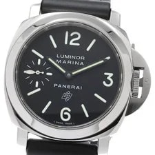 Panerai — Panerai Luminor Marina Logo PAM00005 Black Dial Hand Winding Watch_947360 — Watch — resale