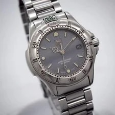 TAG Heuer 999.213A Professional 200 35mm Gray Dial Silver Band 2