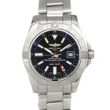 Breitling — Breitling Avenger 2 GMT A3239011 43mm SS Black Dial Automatic Box Papers #KN386 — Watch — resale
