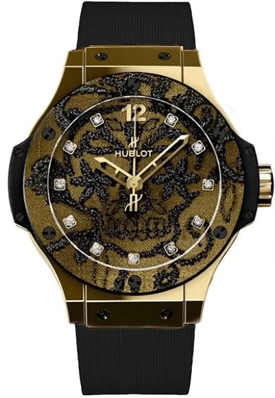 Worldofluxuryus — Hublot Big Bang Broderie 18K Yellow Gold Lady's — Watch — resale