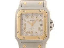 Cartier — Cartier W20041C4 Santos Galve LMWatches Gold index/Silver Dial SS/YG【472】 — Watch — resale