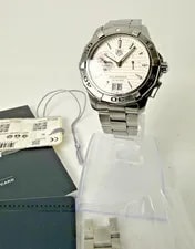 TAG Heuer — TAG Heuer Aquaracer WAP111Y Quartz Diver White Dial Swiss Made — Watch — resale