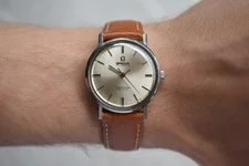 1960s Omega Seamaster de Ville Automatic Silver Dial Leather 3