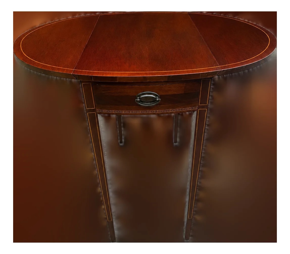 Mersman — Mersman Federal Style Drop Leaf Accent With Drawer — Furniture — resale