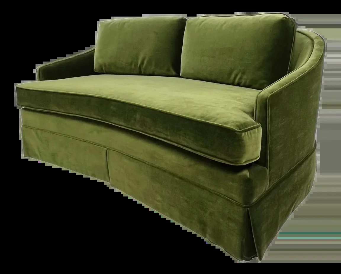 Schumacher — 1960s Schumacher Curved Loveseat — Furniture — resale