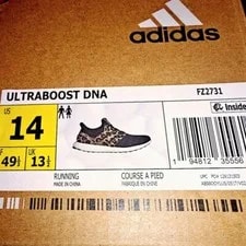Adidas US 14 Leopard Run Retro UltraBoost DNA New 2