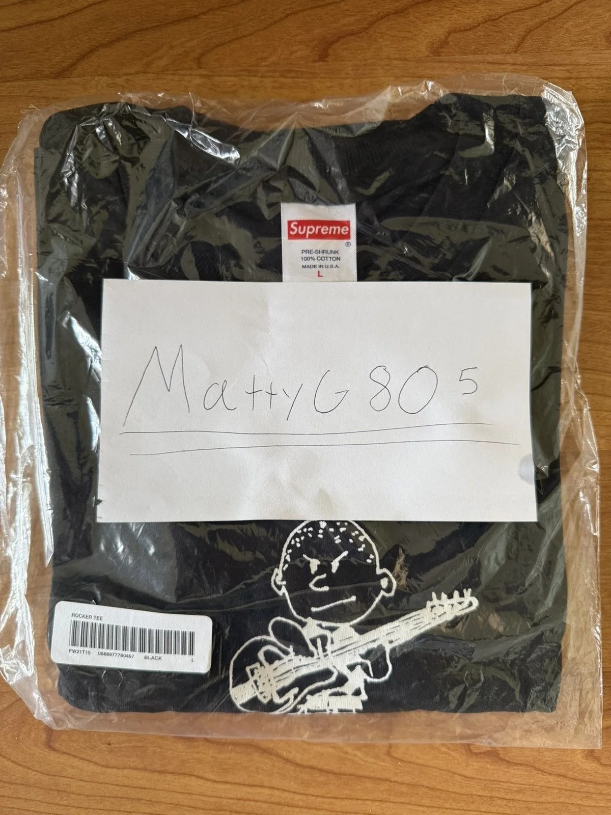 Supreme — Supreme Rocker Tee Size Large (New-Unopened) — streetwear — resale