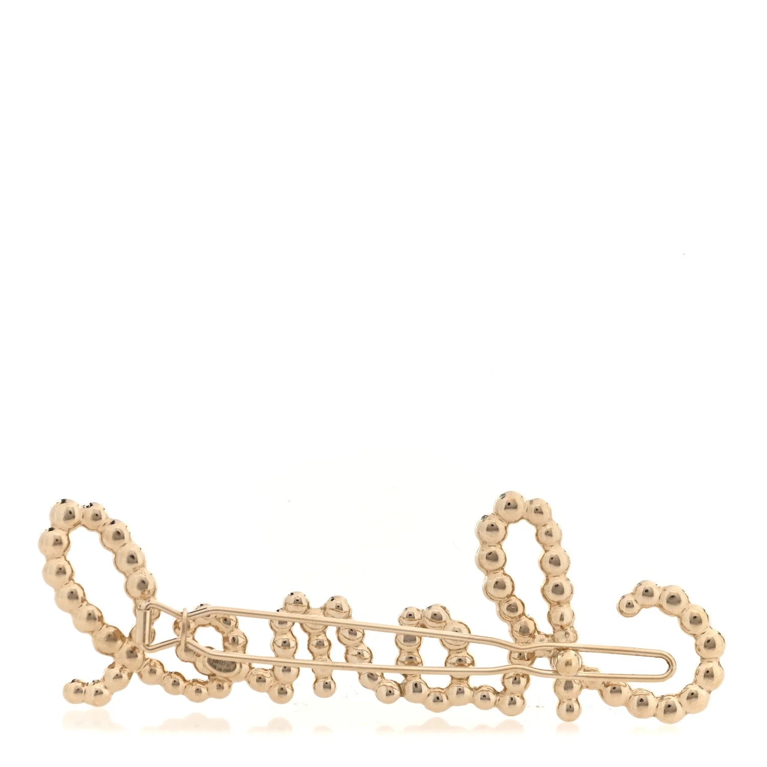 Metal Swirling Pearls Brooch Pin 3