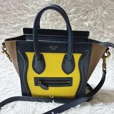 Celine — Celine Luggage 2Way With Logo Embossed — Handbag — resale