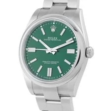Rolex Oyster Perpetual 41 Green Dial Steel 124300 2