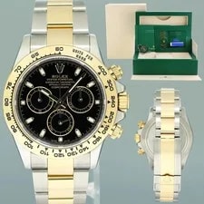 Rolex — 2023 NEW Papers Rolex Daytona 116503 Black 40mm Two Tone 18k Yellow Gold — Watch — resale