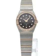 Omega Constellation Polished Quartz 123.25.24.60.63.002 Gold 24mm #LPW725 2