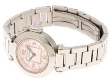 Cartier Miss Pasha W3140008 Stainless Steel 27.0mm Silver Dial Quartz #DW1043 3