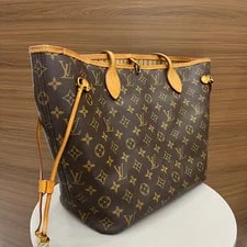 Authentic Louis Vuitton Neverfull in With Interior 4