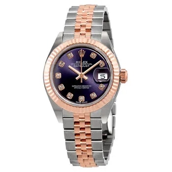Rolex — Lady-Datejust Aubergine Diamond Dial Automatic 279171OBDJ — Watch — resale