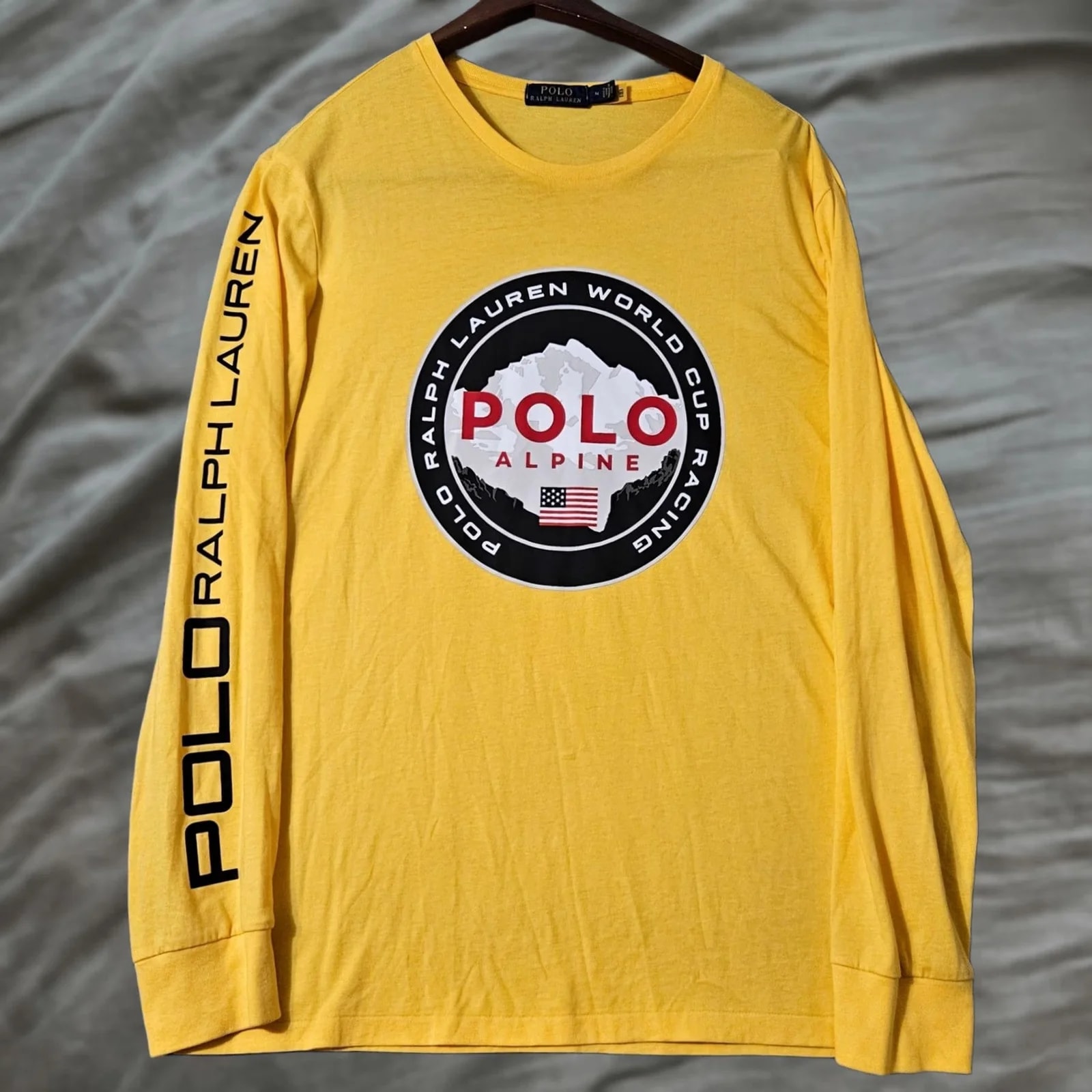 Polo Ralph Lauren — Polo Ralph Lauren Medium Alpine World Cup Graphic Long Sleeve Shirt — streetwear — resale