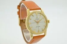 Omega Seamaster Automatic 34mm 2846 White Dial 14k Yellow Gold 1959 3