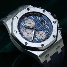 Audemars Piguet — Audemars Piguet Royal Oak Offshore Chronograph Navy Steel Full SET 26470ST — Watch — resale