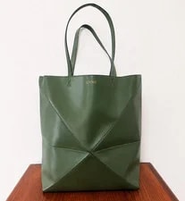Loewe — Loewe Large Puzzle Fold Shiny W/ Dust & Tags — Handbag — resale