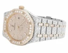 41 MM Audemars Piguet Royal Oak 2 Tone Rose Gold With 24.5 Ct of VS Diamond 3