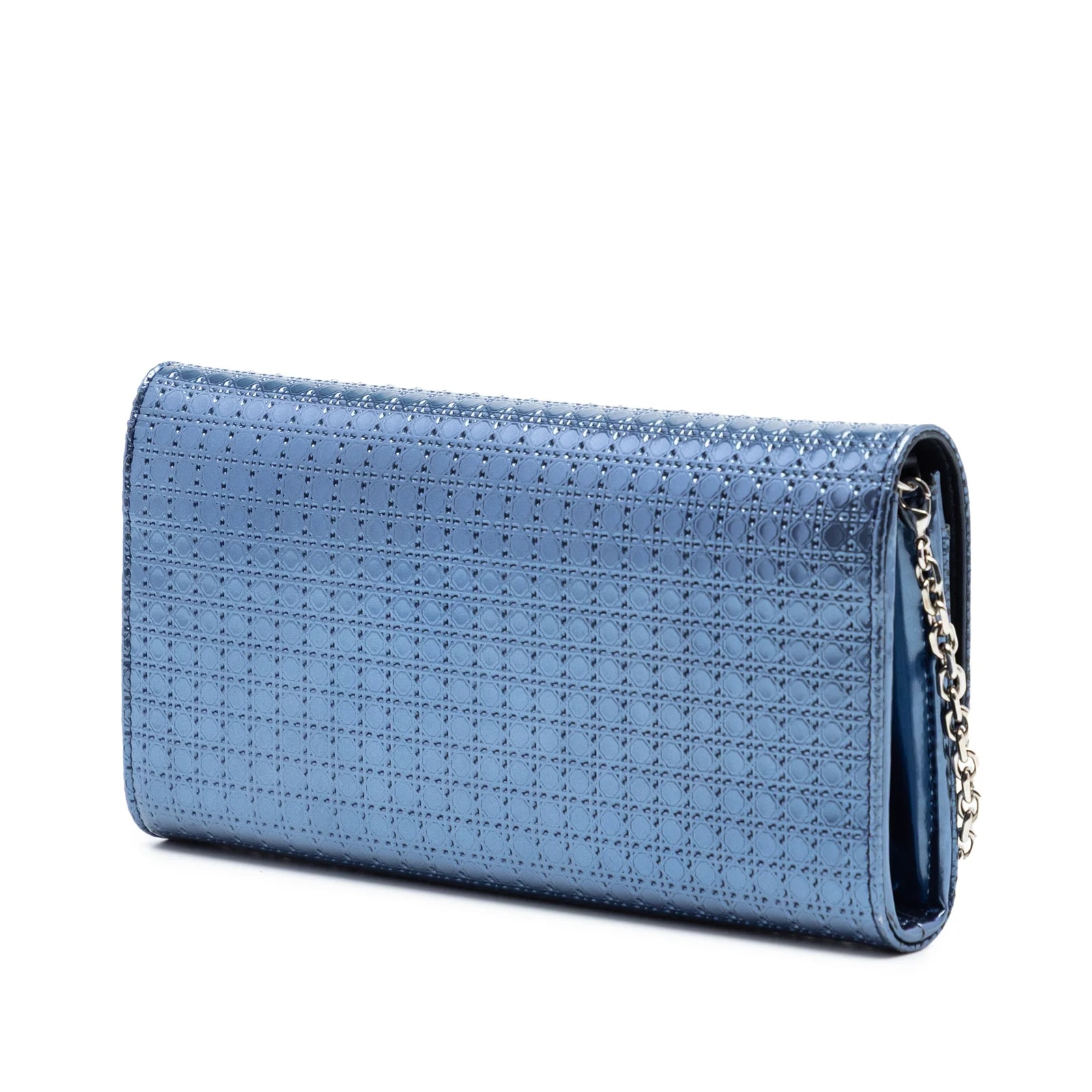 Metallic Microcannage Lady Dior Croisiere Wallet on Chain 2