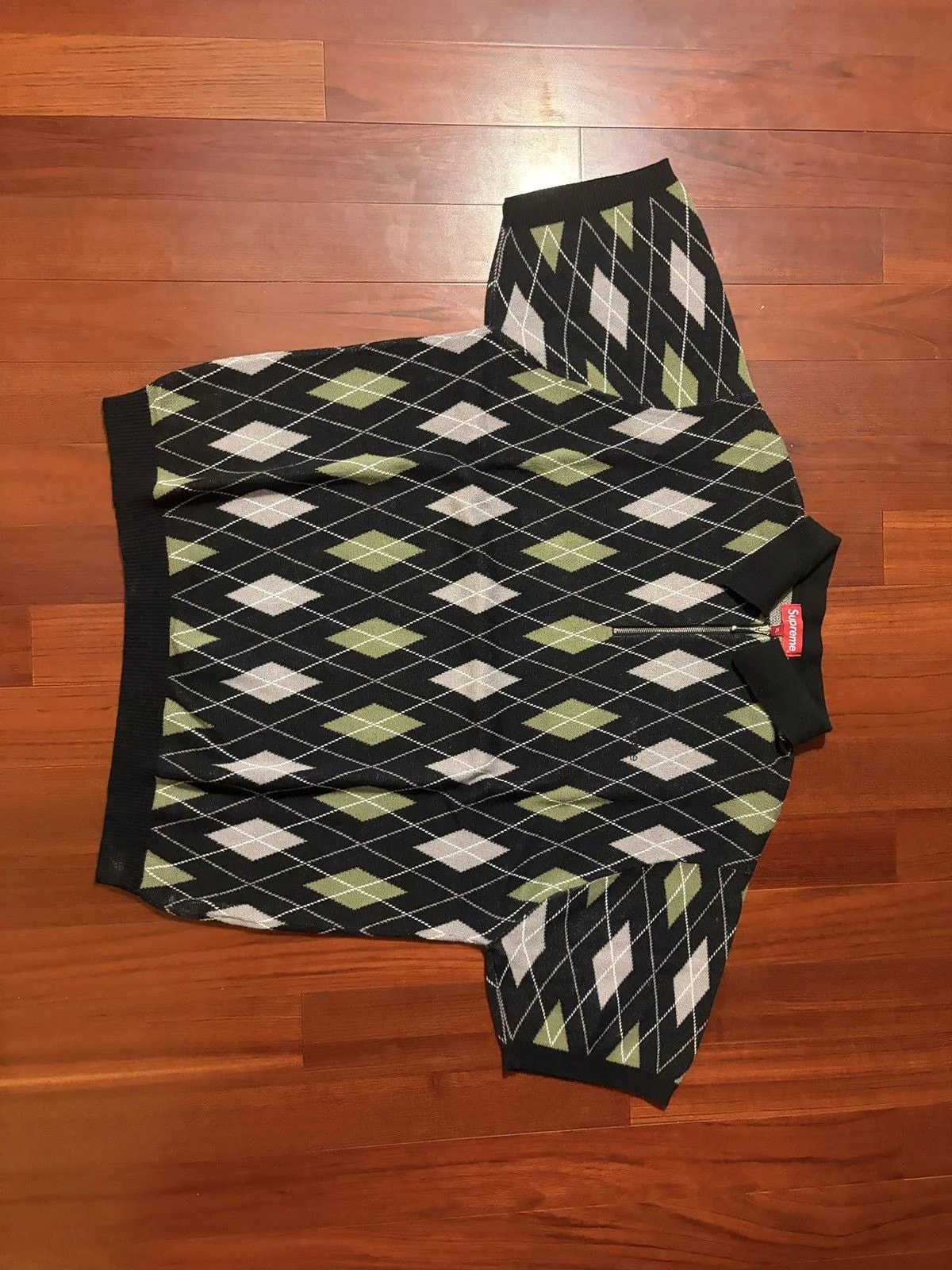 Supreme — Supreme Argyle Polo Sweater — streetwear — resale