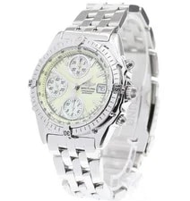 Breitling — Breitling A13050.1 Chronomat Automatic Chronograph Yellow Dial w/Box — Watch — resale