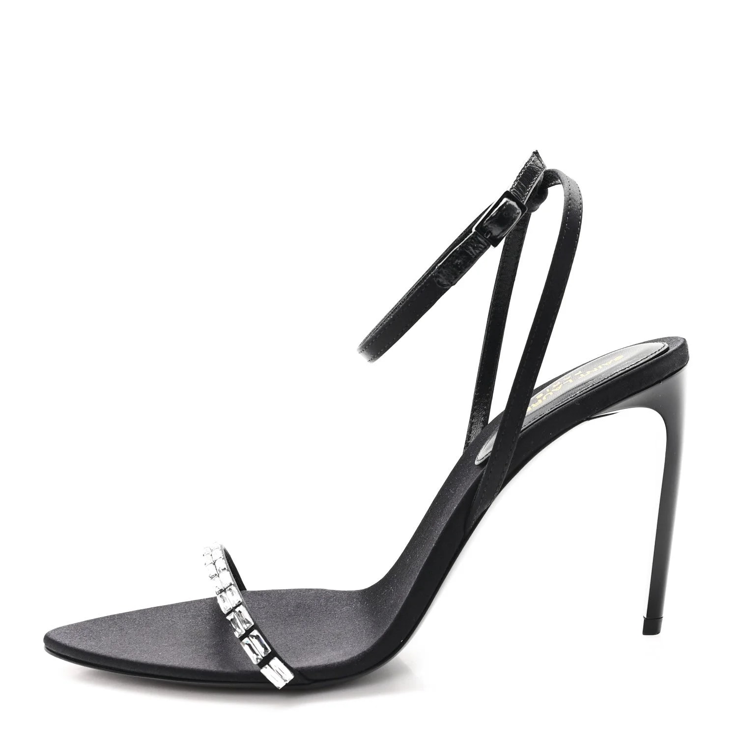 Saint Laurent — Crepe New Nuit 90 Ankle Strap 36 — Designer Shoe — resale