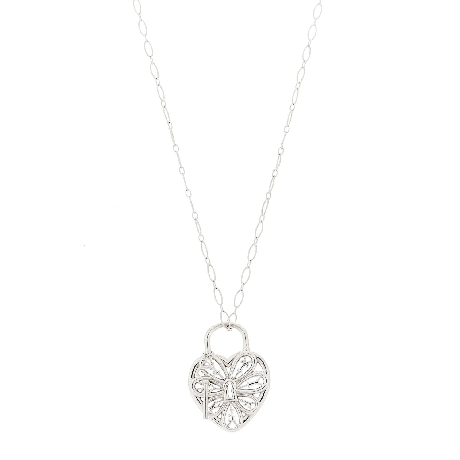 Tiffany & Co. — Large Filigree Heart Lock Key — Jewelry — resale