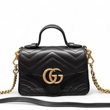 Gucci Chevron Mini GG Marmont Top Handle (ws070126b9r) 2