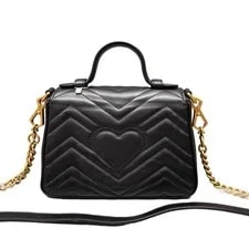 Gucci Chevron Mini GG Marmont Top Handle (ws070126b9r) 3