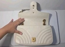 Gucci GG Marmont Small Matelassé GG Logo Chain 4