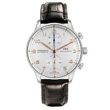 IWC Portuguese Chronograph Automatic Steel Silver Dial IW371604 2