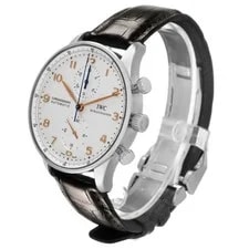 IWC Portuguese Chronograph Automatic Steel Silver Dial IW371604 4