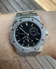 Audemars Piguet Royal Oak Dual Time 25730ST ’S Black Dial 36mm Steel Bracelet 2