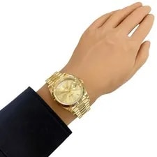Rolex Day Date Watches K18 Yellow Gold 10P Bucket Diamond 2