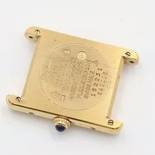 Dead Level Cartier Must Tank Vermeil White Dial SV925 QZ Square OG 2