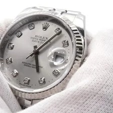 Rolex Datejust 36mm Stainless Steel/18KWG Silver Dial 116234G 4
