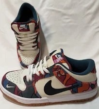 Nike SB Dunk Low Pro QS Parra Abstract Art Fireberry DH7695-600 Size 7 Worn Once 3