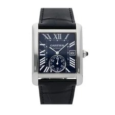 Cartier — Cartier Tank MC Steel Automatic Rectangle Blue Dial Strap WSTA0010 — Watch — resale