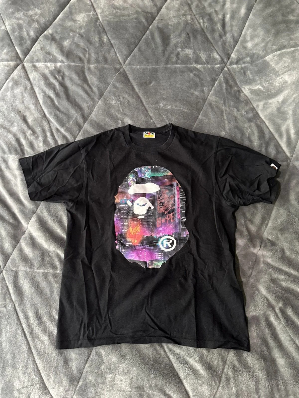 BAPE — Bape Neon Tokyo Big Ape Head Tee “ ” — streetwear — resale