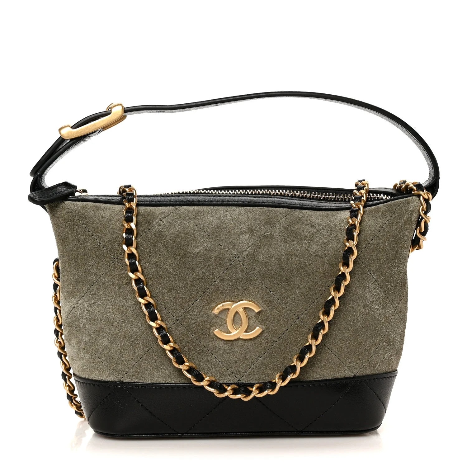 Chanel — Shiny Coco Base Hobo With Chain — Handbag — resale