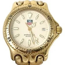 Vtg TAG Heuer Sel S94.013K Gold Plated Classic Quartz Date Auth Japan 2