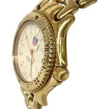 Vtg TAG Heuer Sel S94.013K Gold Plated Classic Quartz Date Auth Japan 3